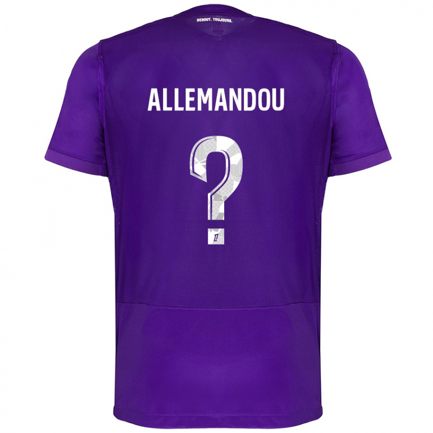 Kinder Teddy Allemandou #0 Violett Weiß Heimtrikot Trikot 2024/25 T-Shirt Österreich