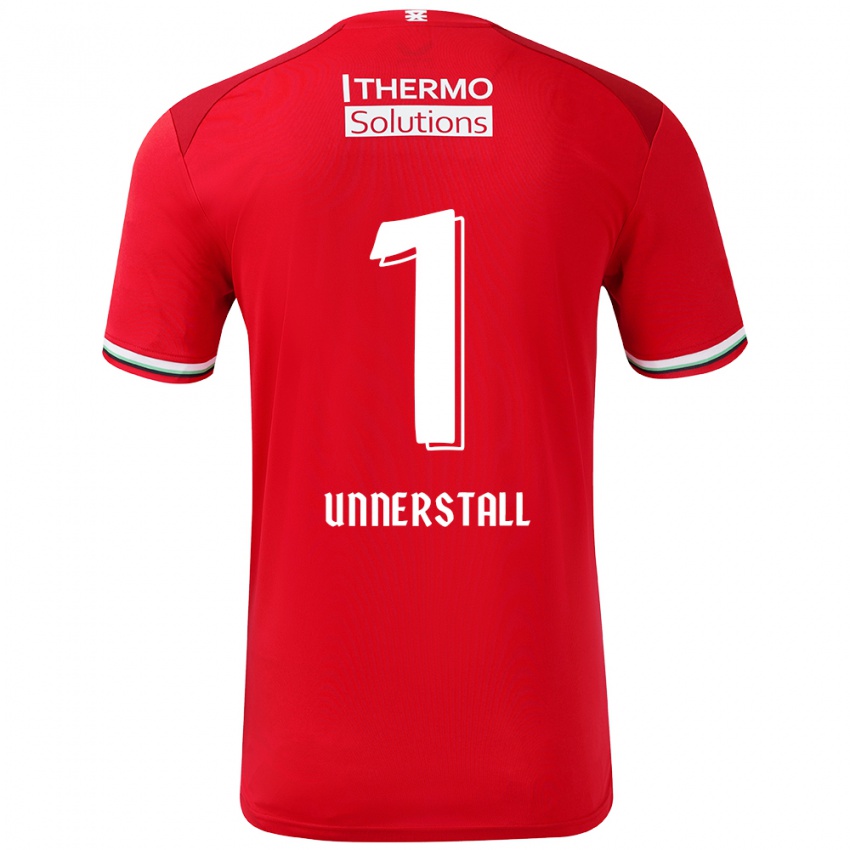 Kinder Lars Unnerstall #1 Rot Weiß Heimtrikot Trikot 2024/25 T-Shirt Österreich