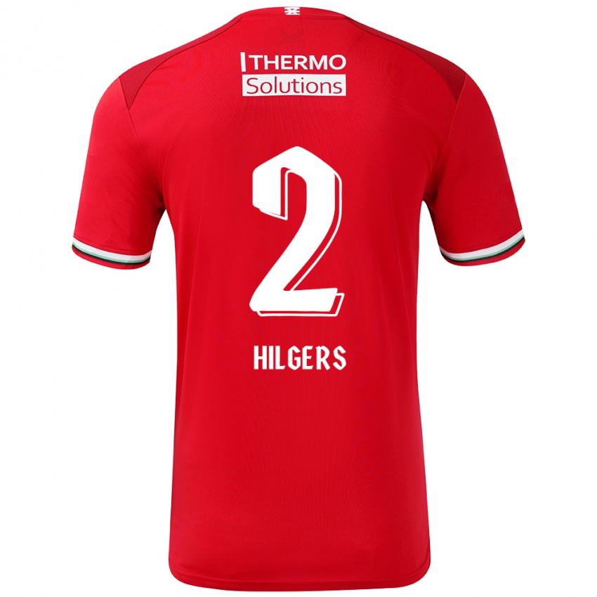 Kinder Mees Hilgers #2 Rot Weiß Heimtrikot Trikot 2024/25 T-Shirt Österreich