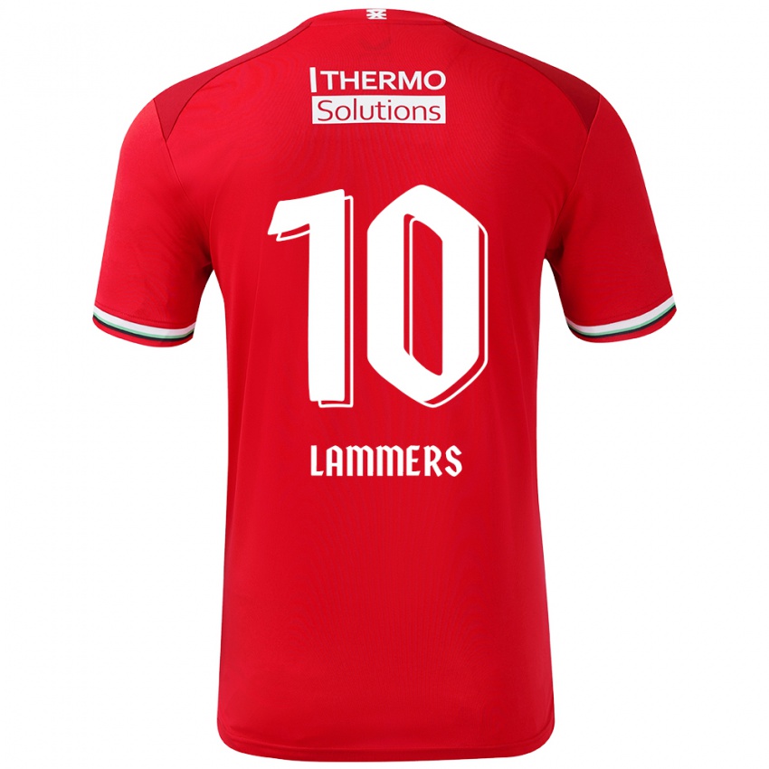 Kinder Sam Lammers #10 Rot Weiß Heimtrikot Trikot 2024/25 T-Shirt Österreich