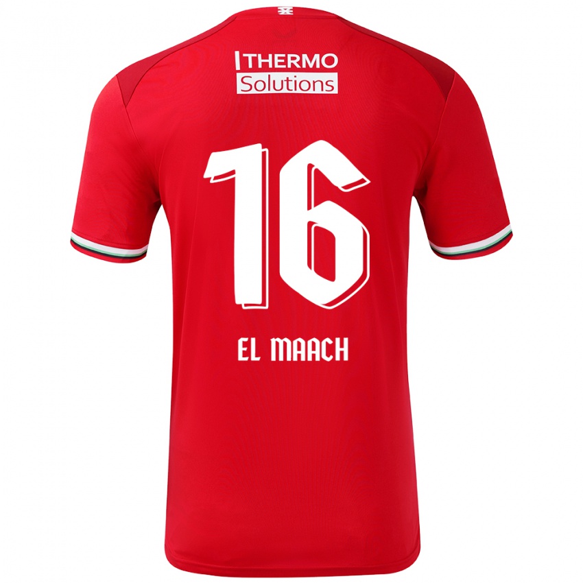 Kinder Issam El Maach #16 Rot Weiß Heimtrikot Trikot 2024/25 T-Shirt Österreich