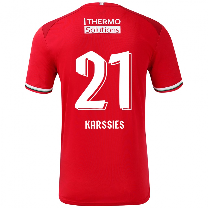 Kinder Sam Karssies #21 Rot Weiß Heimtrikot Trikot 2024/25 T-Shirt Österreich