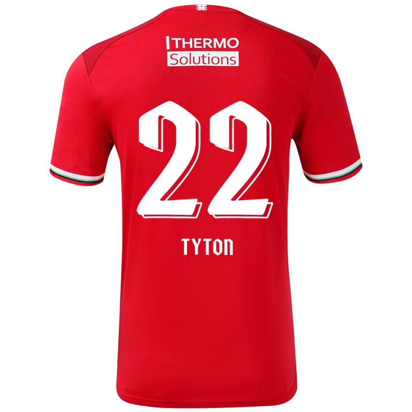 Kinder Przemyslaw Tyton #22 Rot Weiß Heimtrikot Trikot 2024/25 T-Shirt Österreich