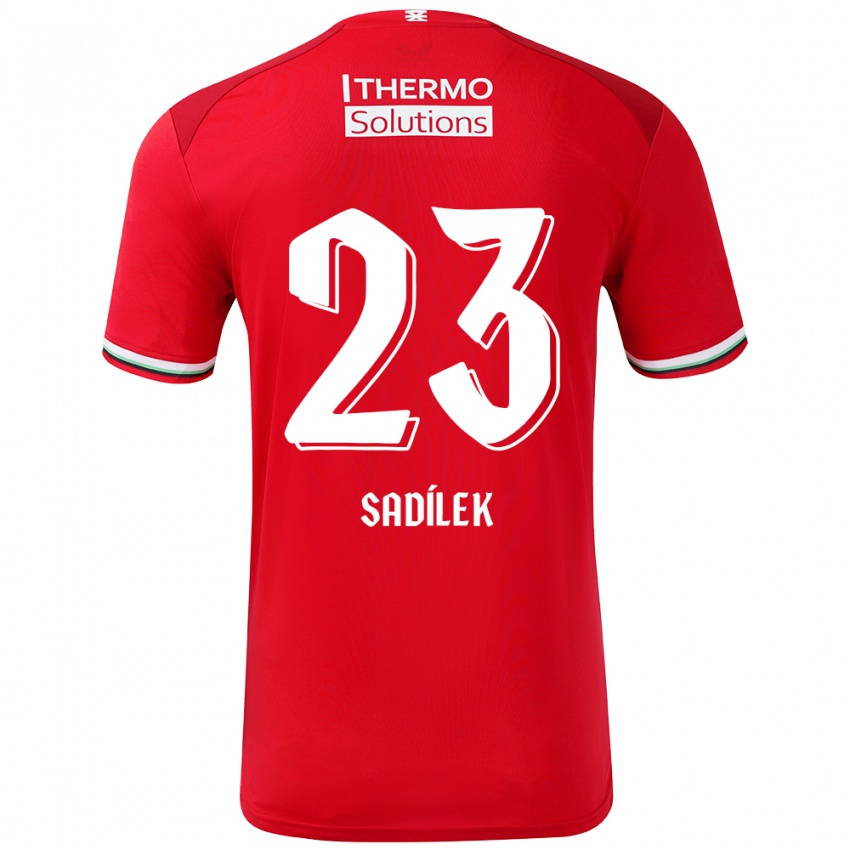 Kinder Michal Sadilek #23 Rot Weiß Heimtrikot Trikot 2024/25 T-Shirt Österreich