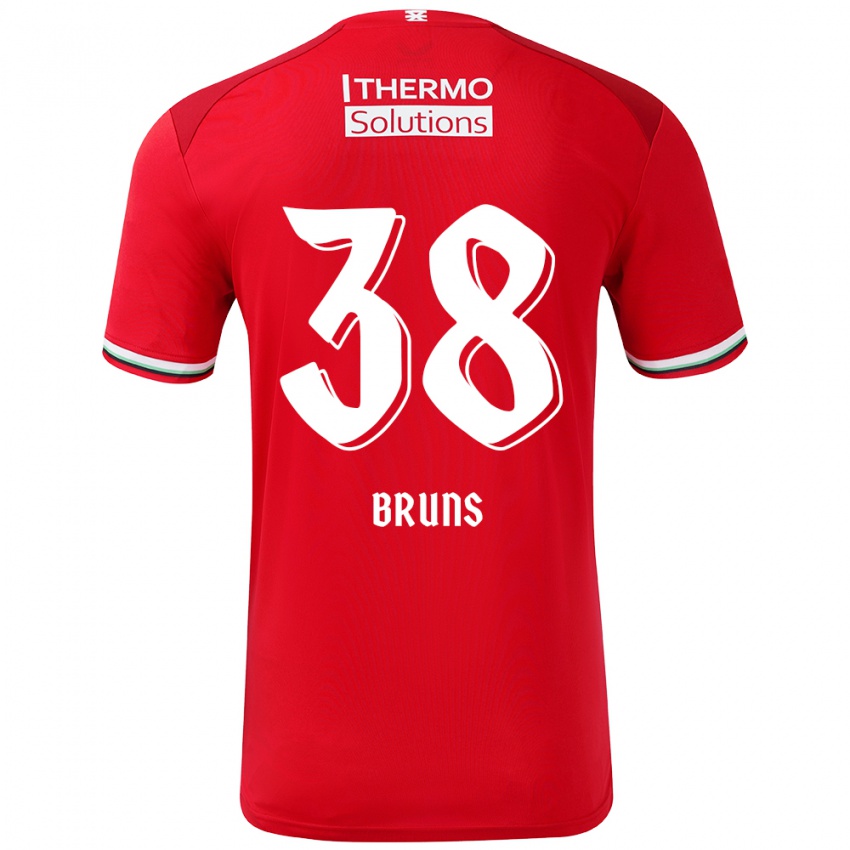 Kinder Max Bruns #38 Rot Weiß Heimtrikot Trikot 2024/25 T-Shirt Österreich