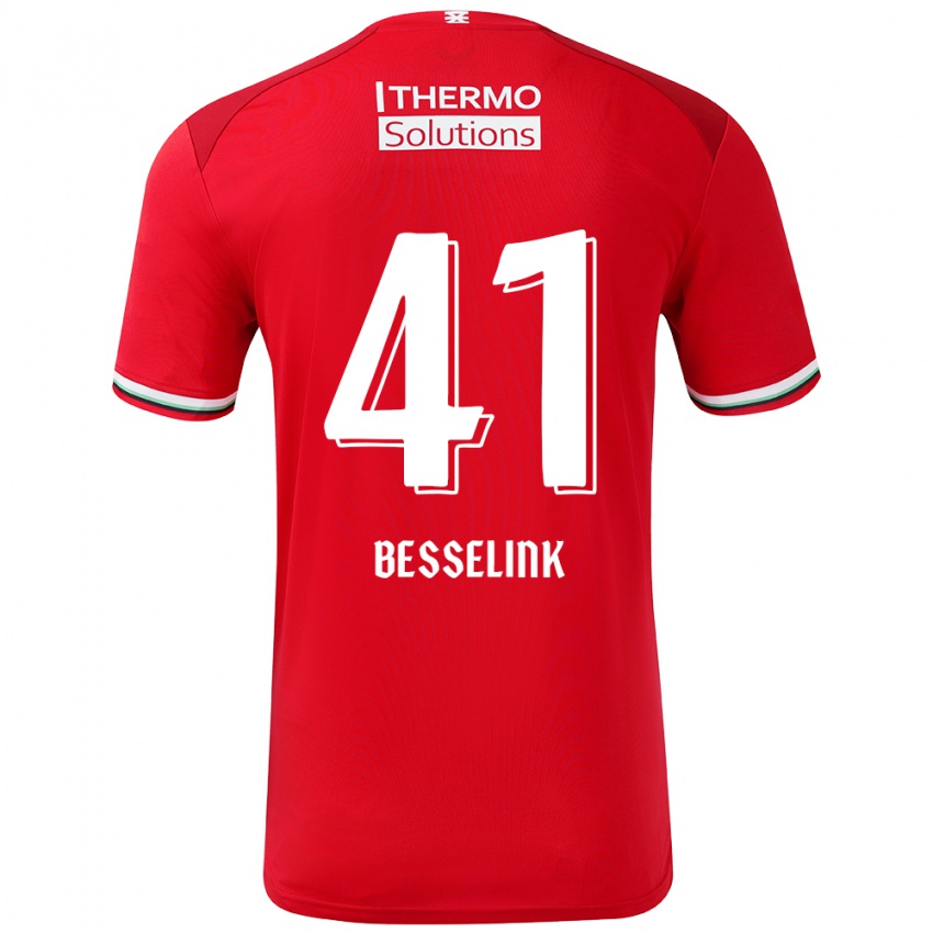 Kinder Gijs Besselink #41 Rot Weiß Heimtrikot Trikot 2024/25 T-Shirt Österreich