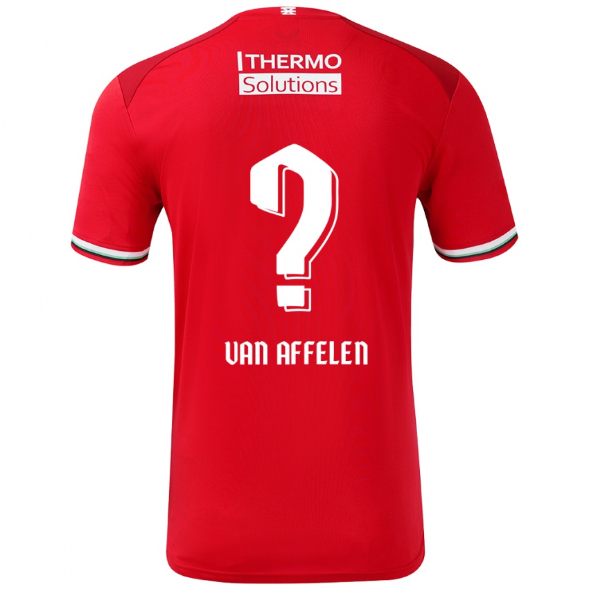 Kinder Pim Van Affelen Van Saemsfoort #0 Rot Weiß Heimtrikot Trikot 2024/25 T-Shirt Österreich