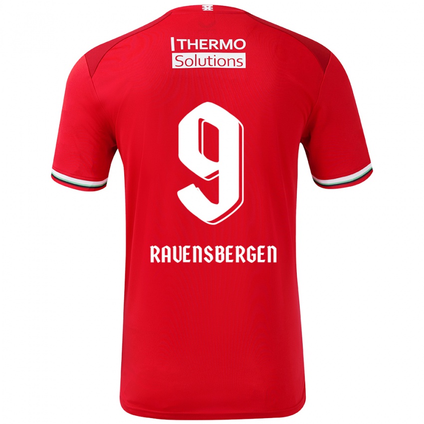 Kinder Jaimy Ravensbergen #9 Rot Weiß Heimtrikot Trikot 2024/25 T-Shirt Österreich