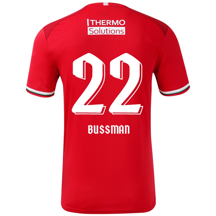 Kinder Fiene Bussman #22 Rot Weiß Heimtrikot Trikot 2024/25 T-Shirt Österreich