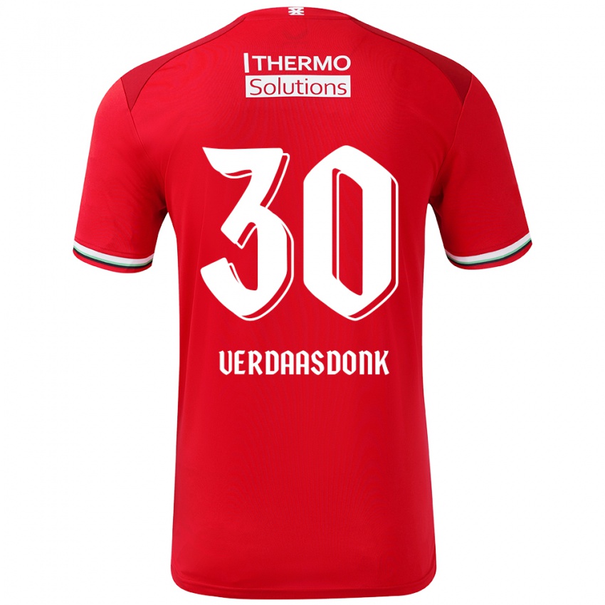 Kinder Suus Verdaasdonk #30 Rot Weiß Heimtrikot Trikot 2024/25 T-Shirt Österreich