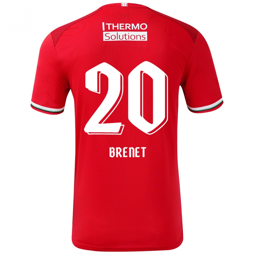 Kinder Joshua Brenet #20 Rot Weiß Heimtrikot Trikot 2024/25 T-Shirt Österreich