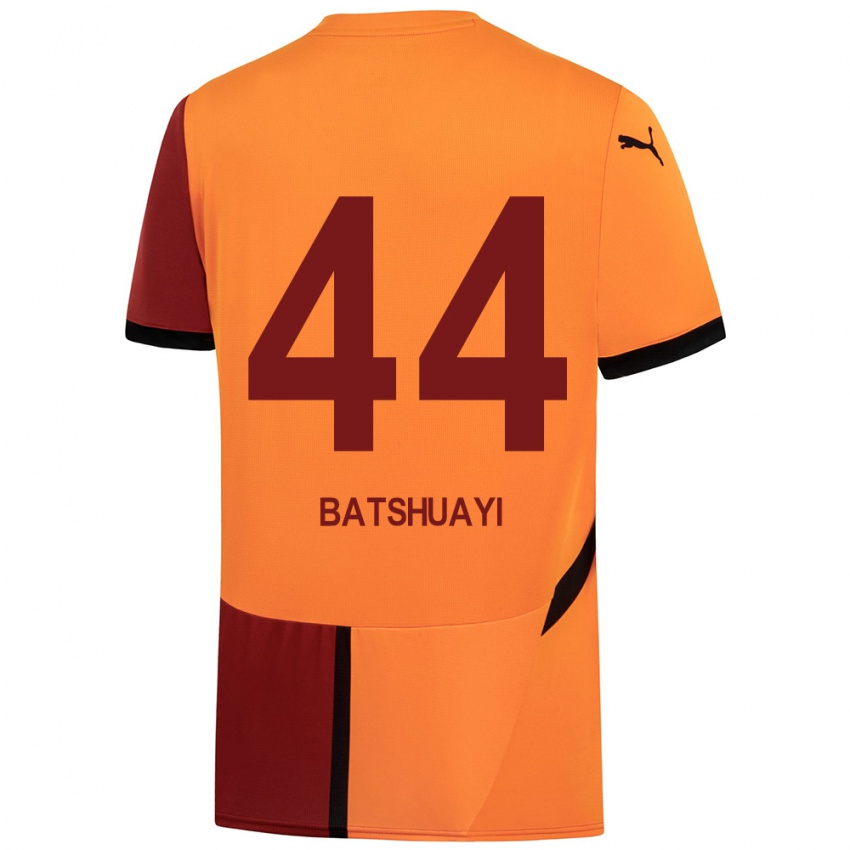 Kinder Michy Batshuayi #44 Gelb Rot Heimtrikot Trikot 2024/25 T-Shirt Österreich