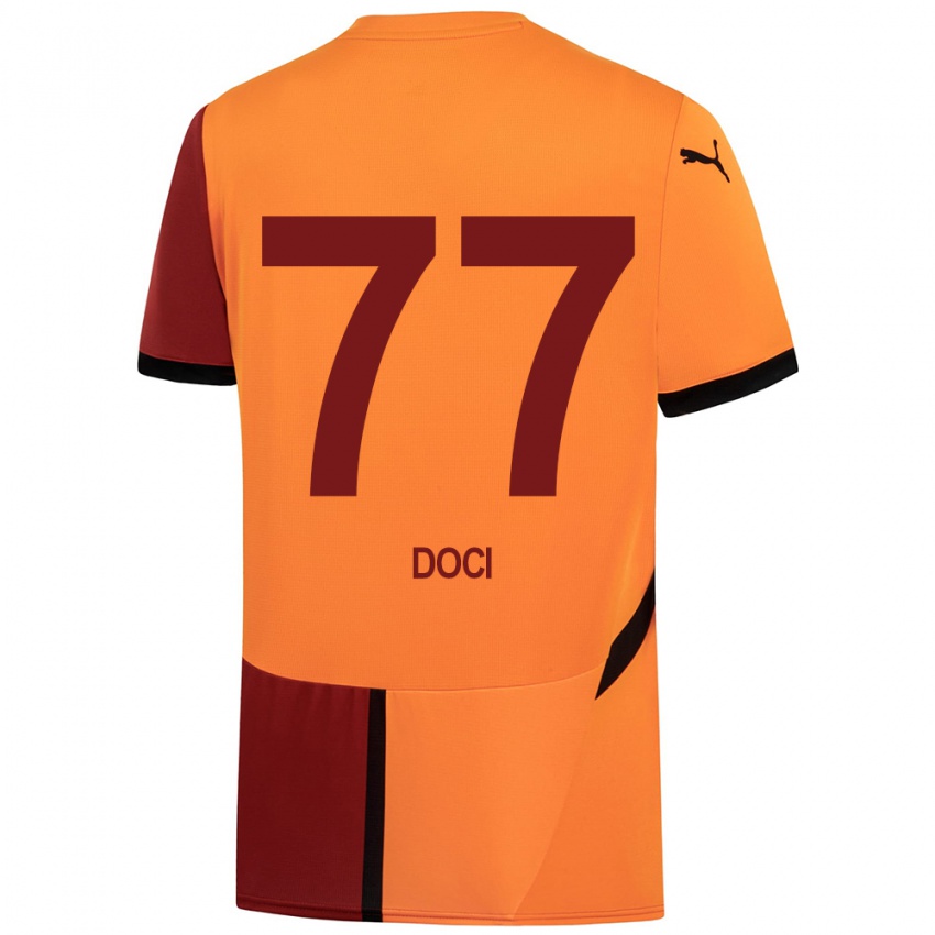 Kinder Megi Doci #77 Gelb Rot Heimtrikot Trikot 2024/25 T-Shirt Österreich