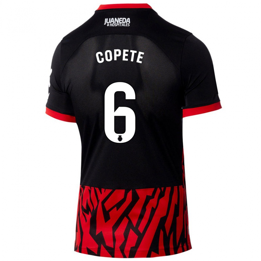 Kinder José Copete #6 Schwarz Rot Heimtrikot Trikot 2024/25 T-Shirt Österreich