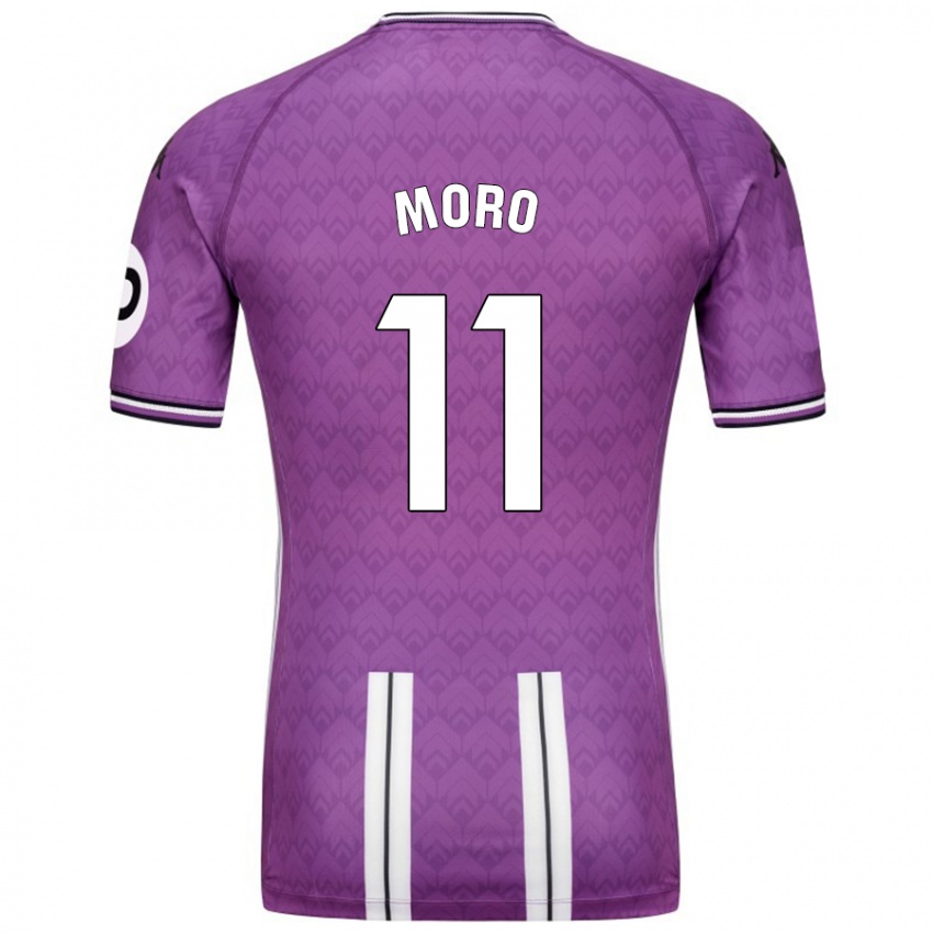 Kinder Raúl Moro #11 Violett Weiß Heimtrikot Trikot 2024/25 T-Shirt Österreich