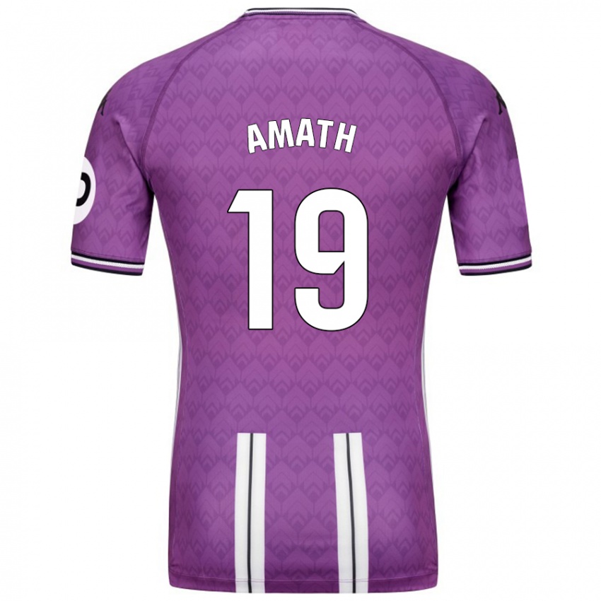 Kinder Amath Ndiaye #19 Violett Weiß Heimtrikot Trikot 2024/25 T-Shirt Österreich