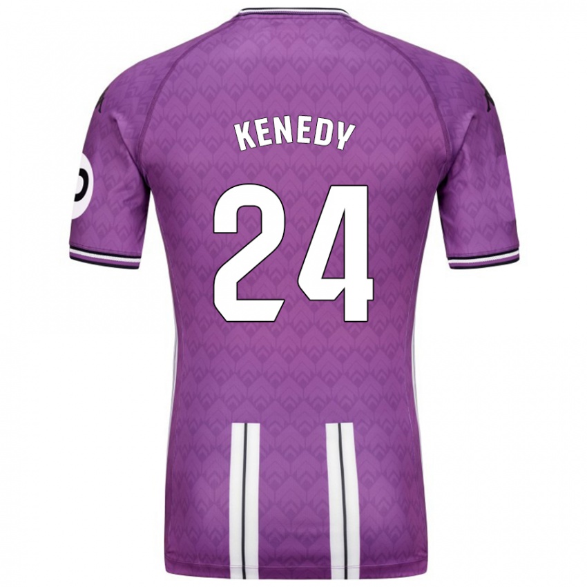 Kinder Kenedy #24 Violett Weiß Heimtrikot Trikot 2024/25 T-Shirt Österreich