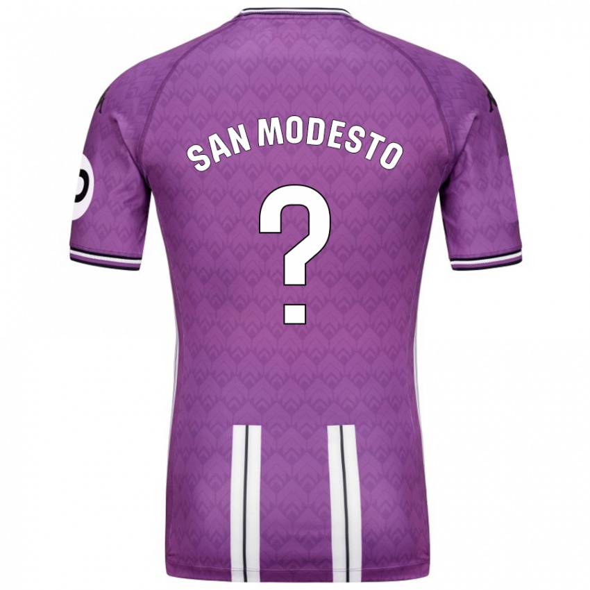 Kinder Hugo San Modesto #0 Violett Weiß Heimtrikot Trikot 2024/25 T-Shirt Österreich