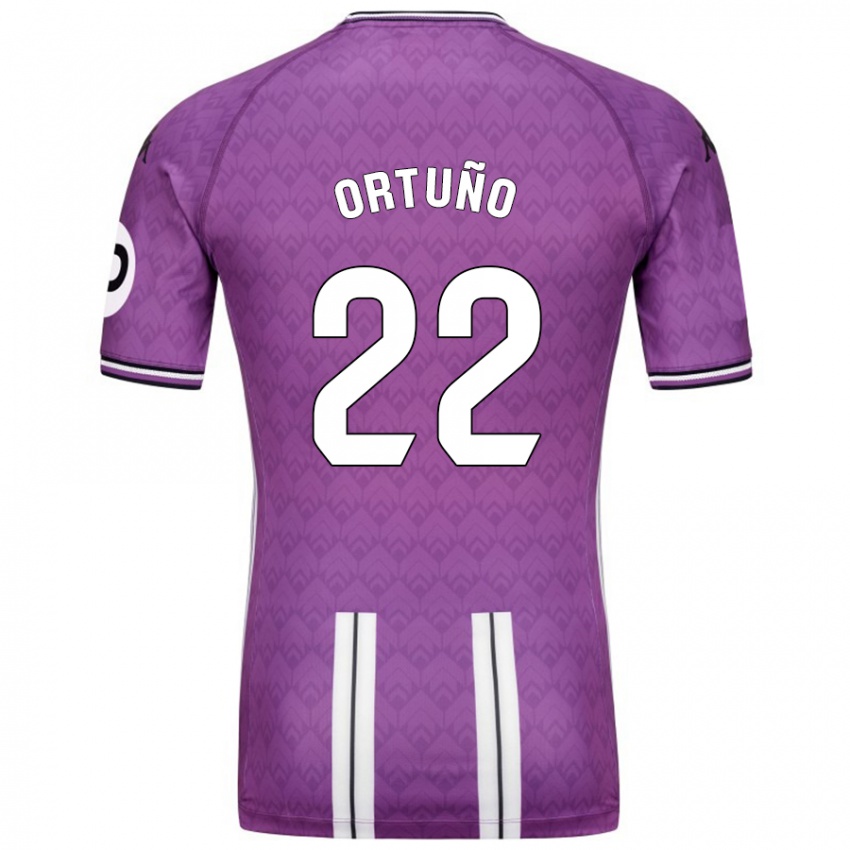 Kinder Fran Ortuño #22 Violett Weiß Heimtrikot Trikot 2024/25 T-Shirt Österreich