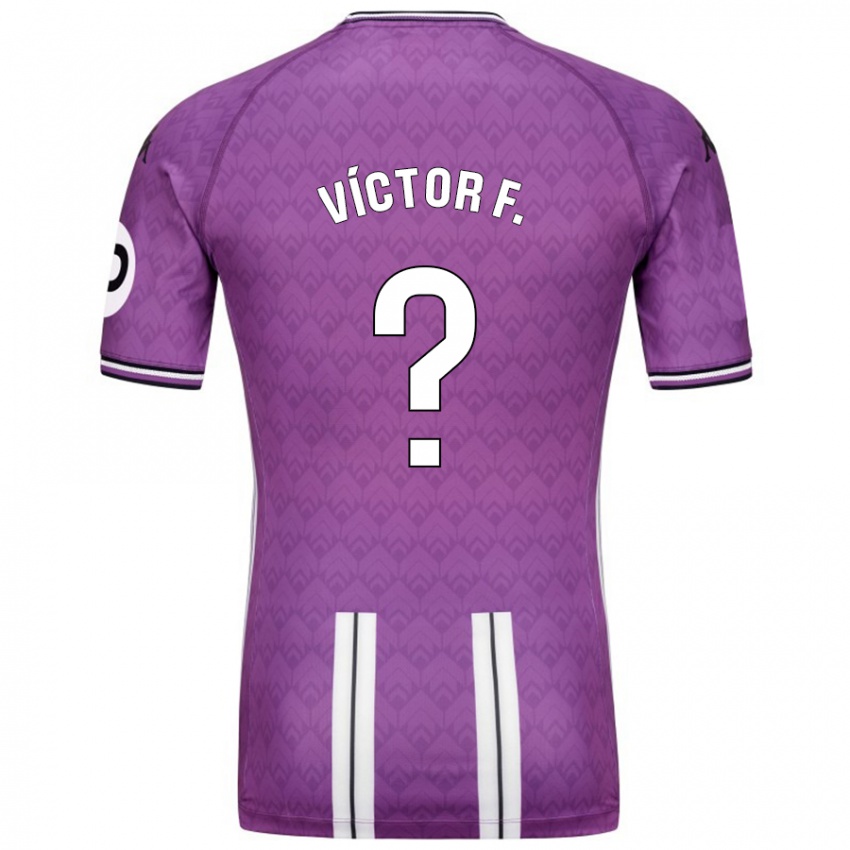 Kinder Víctor Fernández #0 Violett Weiß Heimtrikot Trikot 2024/25 T-Shirt Österreich