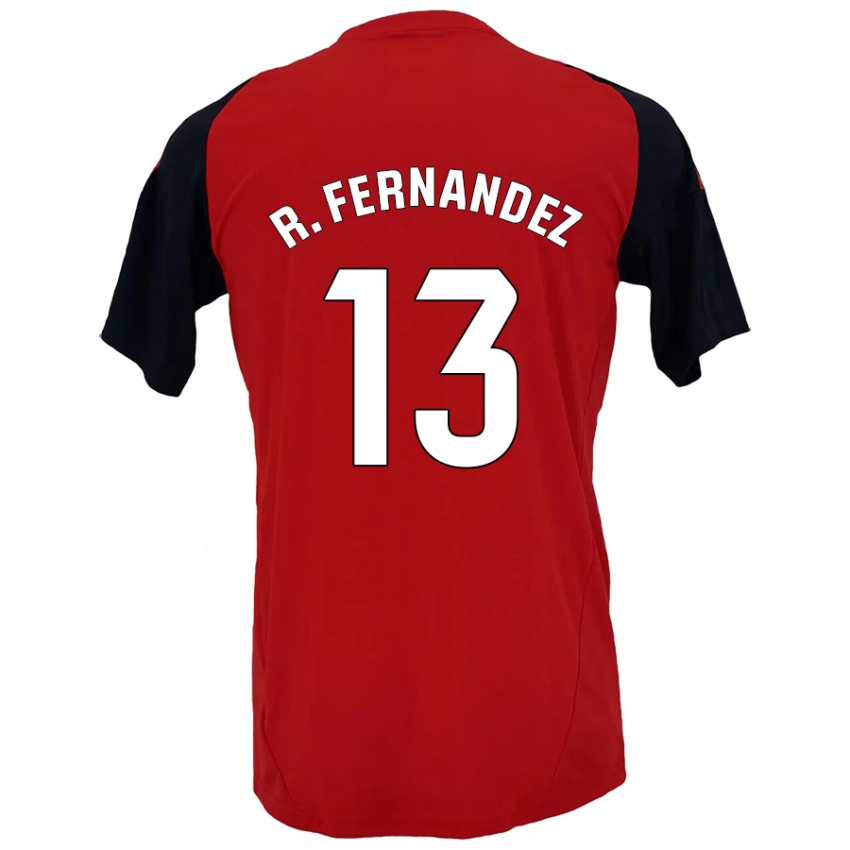 Kinder Raúl Fernández #13 Rot Schwarz Heimtrikot Trikot 2024/25 T-Shirt Österreich