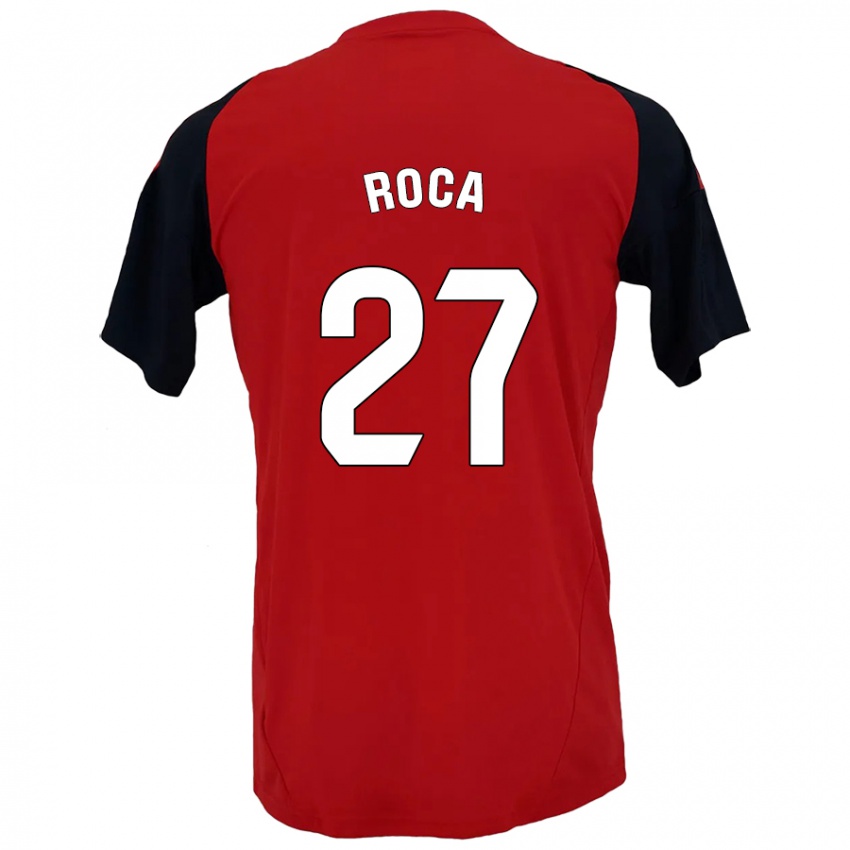 Kinder Joel Roca #27 Rot Schwarz Heimtrikot Trikot 2024/25 T-Shirt Österreich