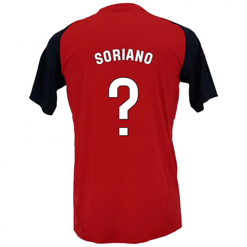 Kinder Adrián Soriano #0 Rot Schwarz Heimtrikot Trikot 2024/25 T-Shirt Österreich