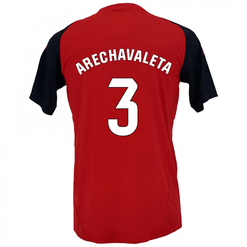 Kinder Jorge Arechavaleta #3 Rot Schwarz Heimtrikot Trikot 2024/25 T-Shirt Österreich