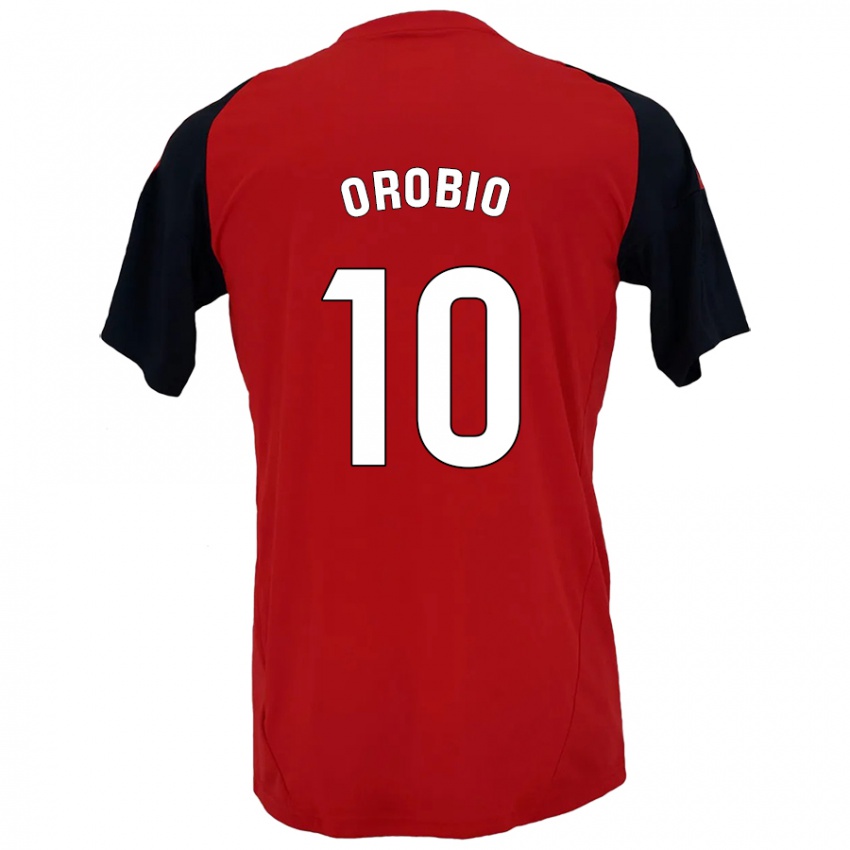 Kinder Ekhiotz Orobio #10 Rot Schwarz Heimtrikot Trikot 2024/25 T-Shirt Österreich