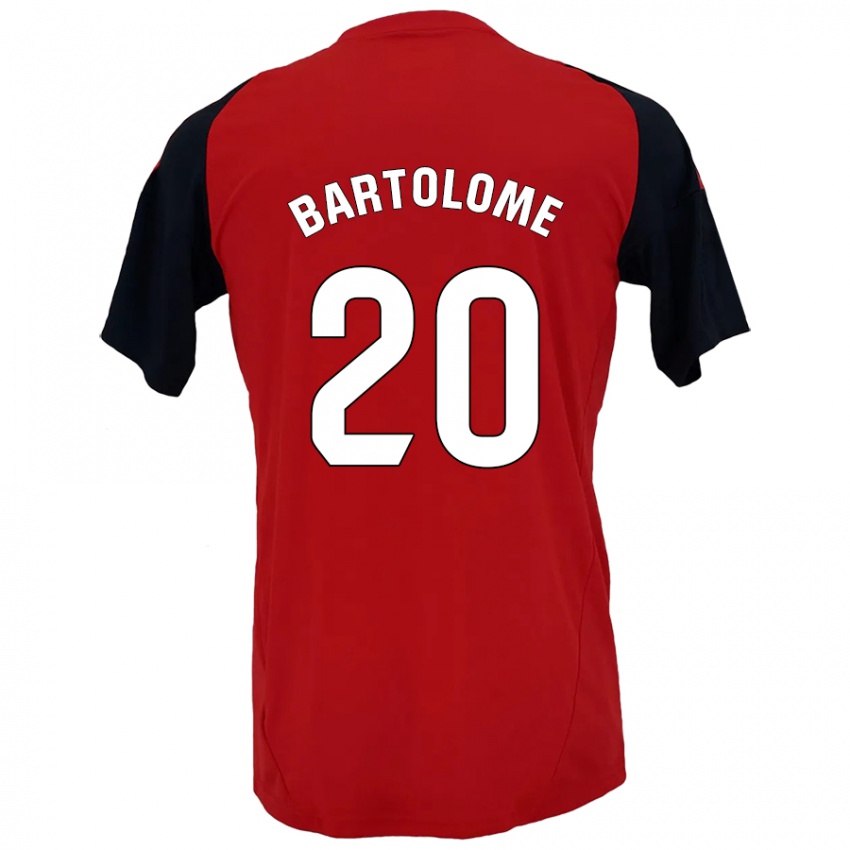 Kinder Diego Bartolomé #20 Rot Schwarz Heimtrikot Trikot 2024/25 T-Shirt Österreich