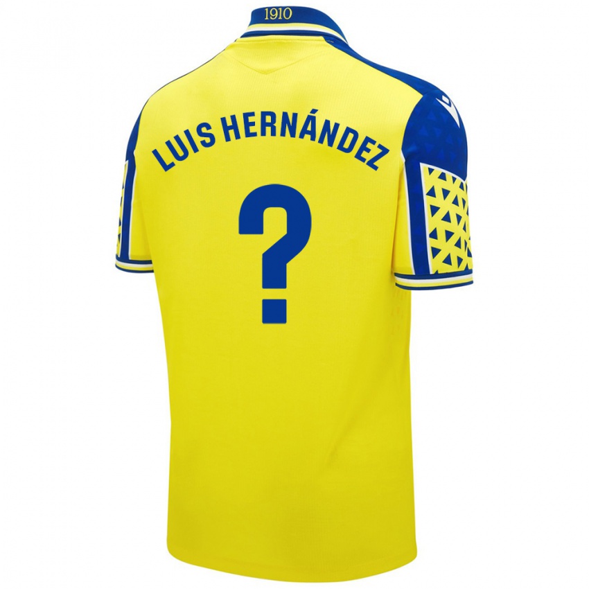 Kinder Luis Hernández #0 Gelb Blau Heimtrikot Trikot 2024/25 T-Shirt Österreich