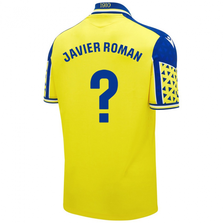 Kinder José Javier Román #0 Gelb Blau Heimtrikot Trikot 2024/25 T-Shirt Österreich