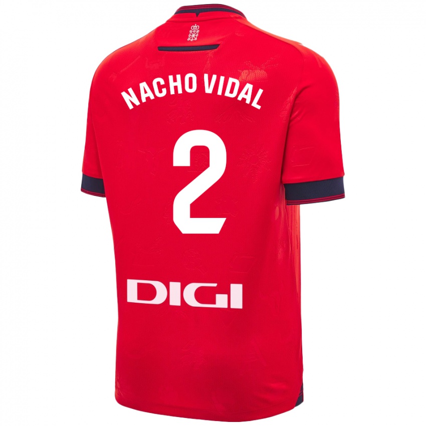 Kinder Nacho Vidal #2 Rot Weiß Heimtrikot Trikot 2024/25 T-Shirt Österreich