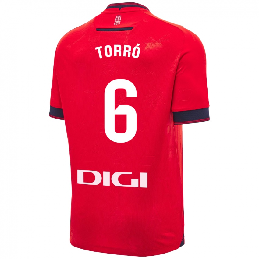 Kinder Lucas Torró #6 Rot Weiß Heimtrikot Trikot 2024/25 T-Shirt Österreich