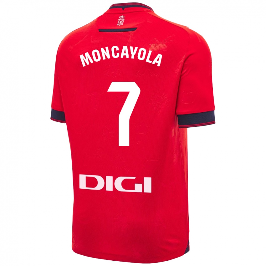 Kinder Jon Moncayola #7 Rot Weiß Heimtrikot Trikot 2024/25 T-Shirt Österreich