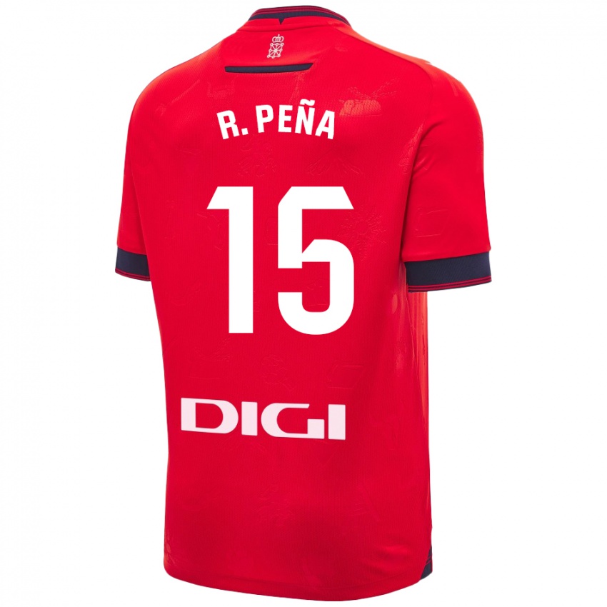 Kinder Rubén Peña #15 Rot Weiß Heimtrikot Trikot 2024/25 T-Shirt Österreich