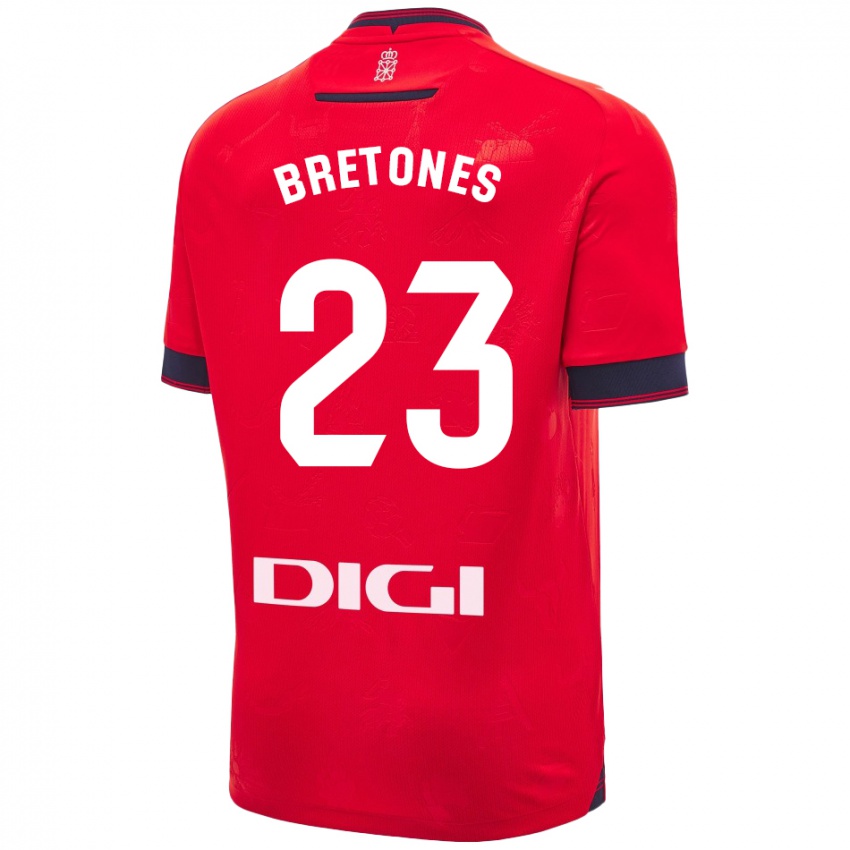 Kinder Abel Bretones #23 Rot Weiß Heimtrikot Trikot 2024/25 T-Shirt Österreich