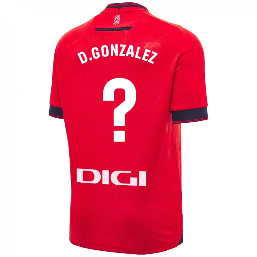 Kinder Dani González #0 Rot Weiß Heimtrikot Trikot 2024/25 T-Shirt Österreich