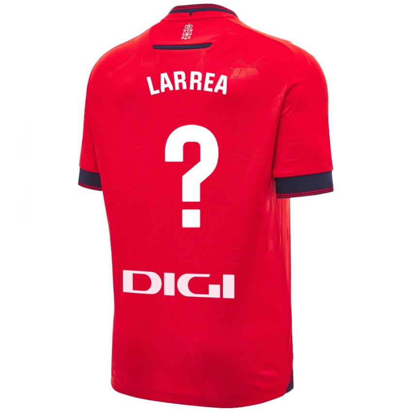 Kinder Unai Larrea #0 Rot Weiß Heimtrikot Trikot 2024/25 T-Shirt Österreich