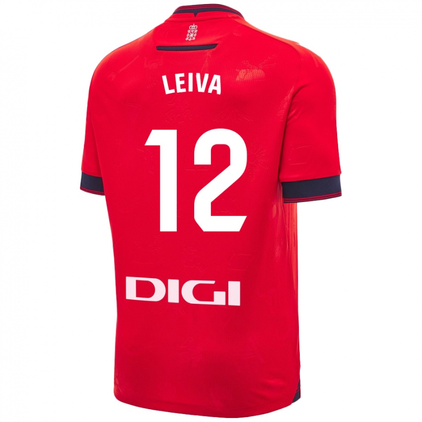 Kinder Álvaro Leiva #12 Rot Weiß Heimtrikot Trikot 2024/25 T-Shirt Österreich