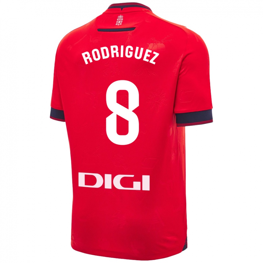 Kinder Vanessa Rodríguez Iribarren #8 Rot Weiß Heimtrikot Trikot 2024/25 T-Shirt Österreich