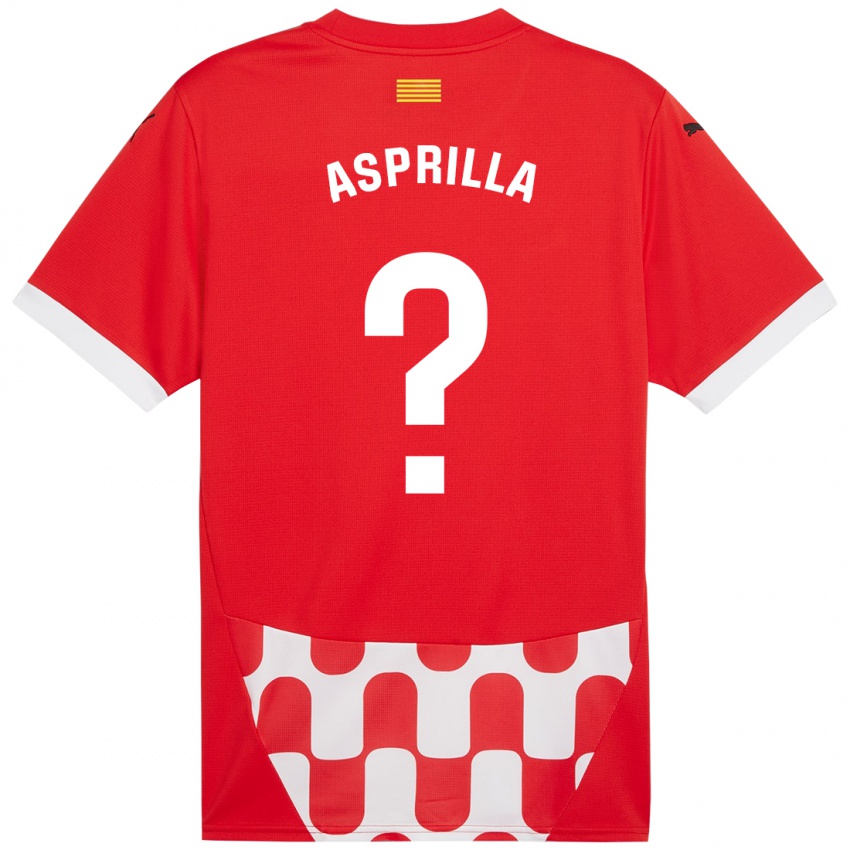 Kinder Yáser Asprilla #0 Rot Weiß Heimtrikot Trikot 2024/25 T-Shirt Österreich