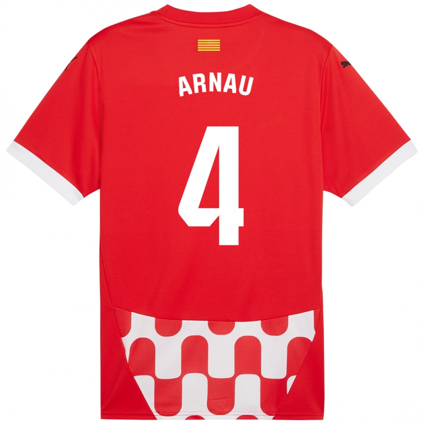 Kinder Arnau Martínez #4 Rot Weiß Heimtrikot Trikot 2024/25 T-Shirt Österreich