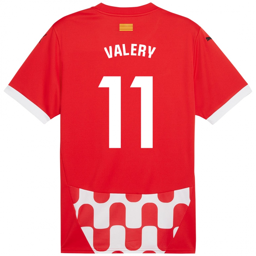 Kinder Valery Fernández #11 Rot Weiß Heimtrikot Trikot 2024/25 T-Shirt Österreich