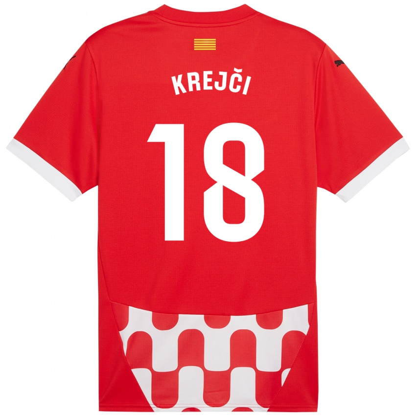 Kinder Ladislav Krejci #18 Rot Weiß Heimtrikot Trikot 2024/25 T-Shirt Österreich