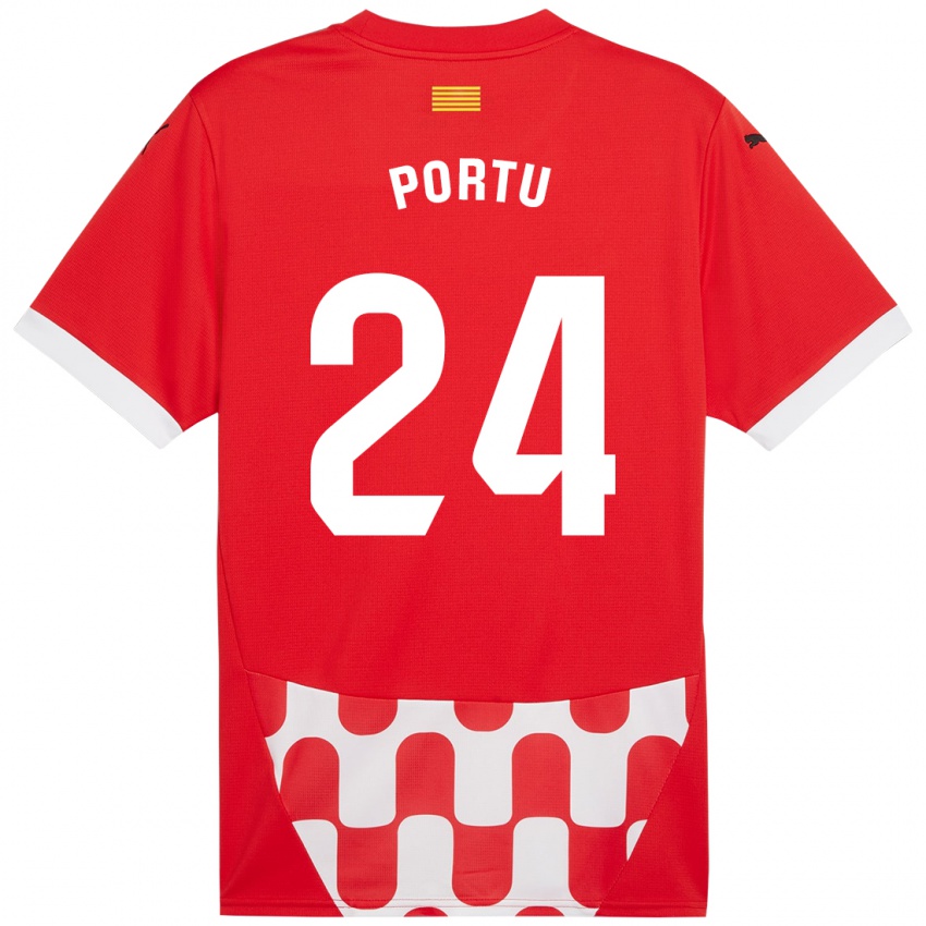 Kinder Portu #24 Rot Weiß Heimtrikot Trikot 2024/25 T-Shirt Österreich