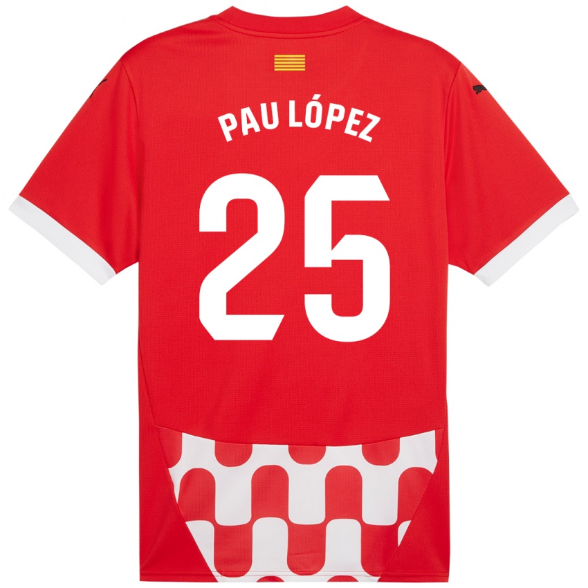 Kinder Pau Lopez #25 Rot Weiß Heimtrikot Trikot 2024/25 T-Shirt Österreich