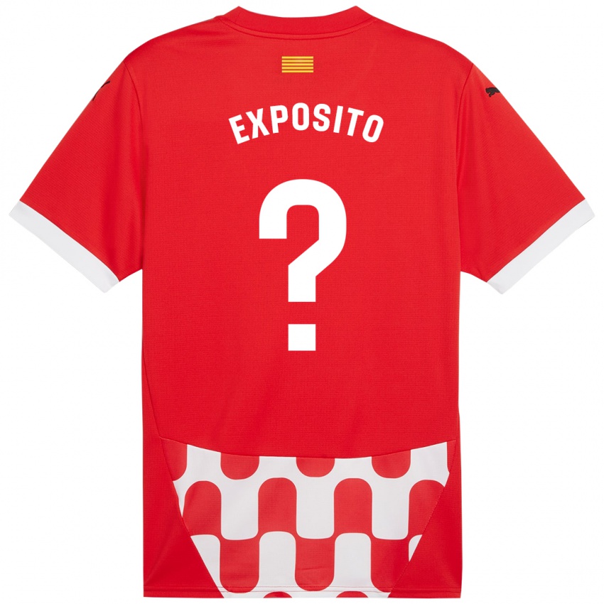 Kinder Samu Exposito #0 Rot Weiß Heimtrikot Trikot 2024/25 T-Shirt Österreich