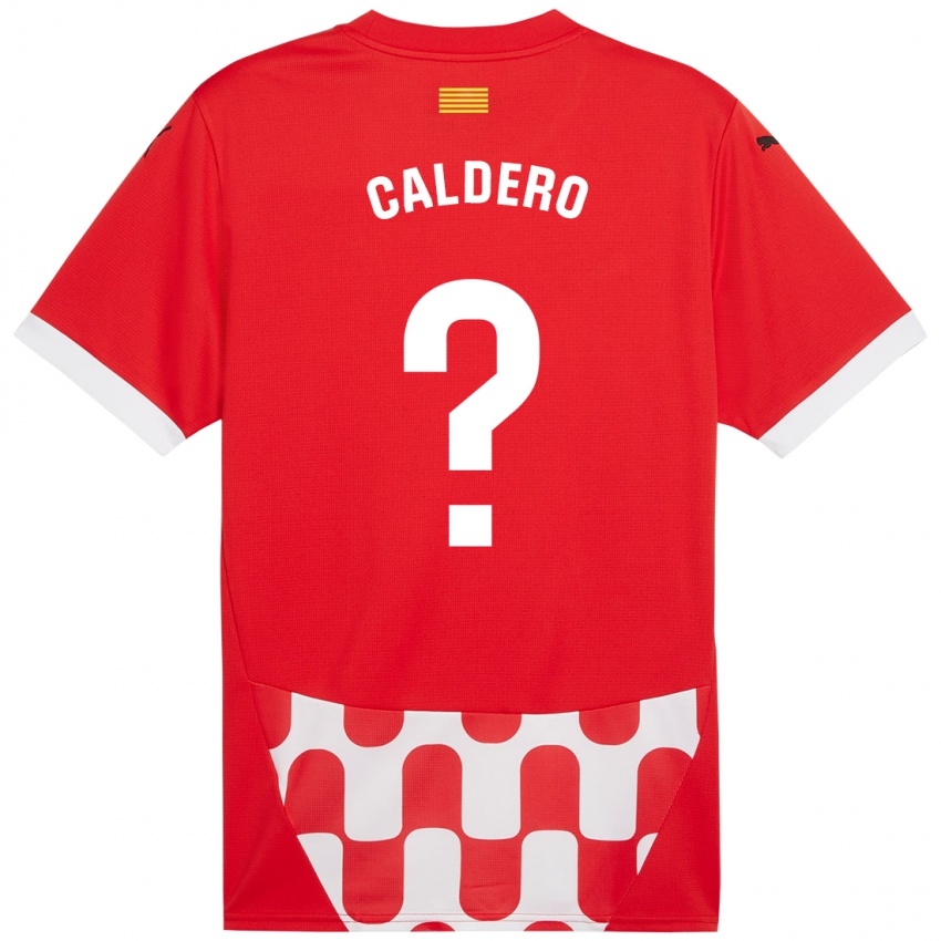 Kinder Nil Caldero #0 Rot Weiß Heimtrikot Trikot 2024/25 T-Shirt Österreich