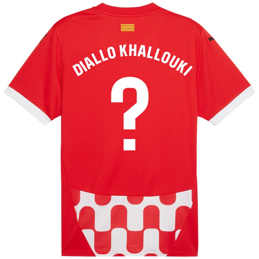 Kinder Siaka Diallo Khallouki #0 Rot Weiß Heimtrikot Trikot 2024/25 T-Shirt Österreich